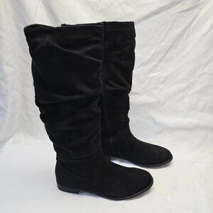 Time & Tru Slouched Boots, Black, Women's Size 9, NWT